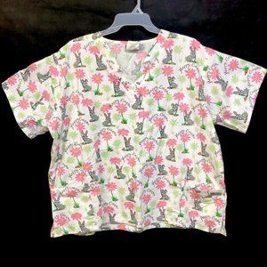 Bunny Rabbit Spring Floral Happy Easter Sz 3 XL